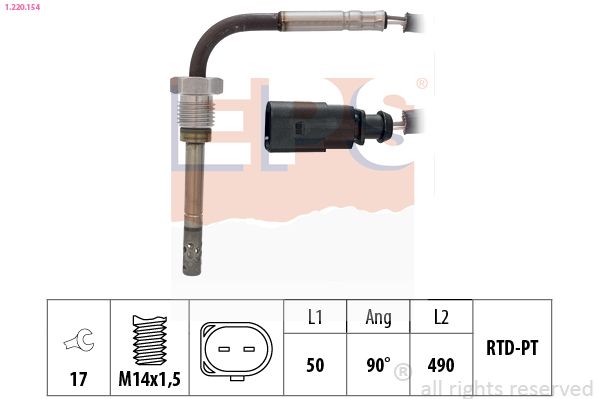 EPS 1.220.154 Sensor, exhaust gas temperature