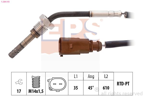 EPS 1.220.155 Sensor, exhaust gas temperature