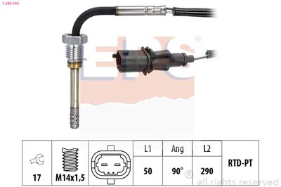 Sensor, exhaust gas temperature EPS 1.220.160