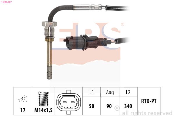 EPS 1.220.167 Sensor, exhaust gas temperature