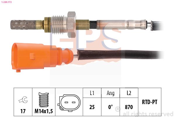 EPS 1.220.172 Sensor, exhaust gas temperature