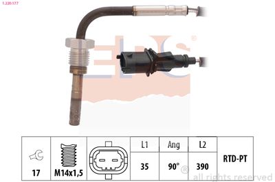 Sensor, exhaust gas temperature EPS 1.220.177