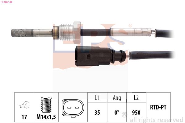 EPS 1.220.182 Sensor, exhaust gas temperature