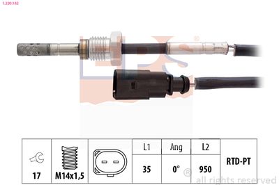 Sensor, exhaust gas temperature EPS 1.220.182