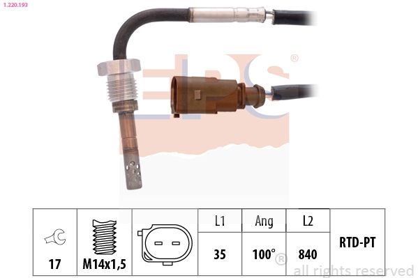EPS 1.220.193 Sensor, exhaust gas temperature