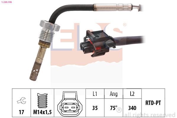 EPS 1.220.196 Sensor, exhaust gas temperature
