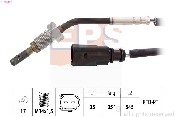 EPS 1.220.197 Sensor, exhaust gas temperature