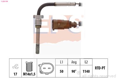 Sensor, exhaust gas temperature EPS 1.220.198