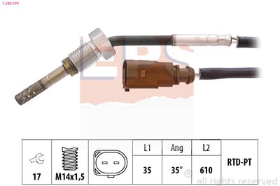 Sensor, exhaust gas temperature EPS 1.220.199