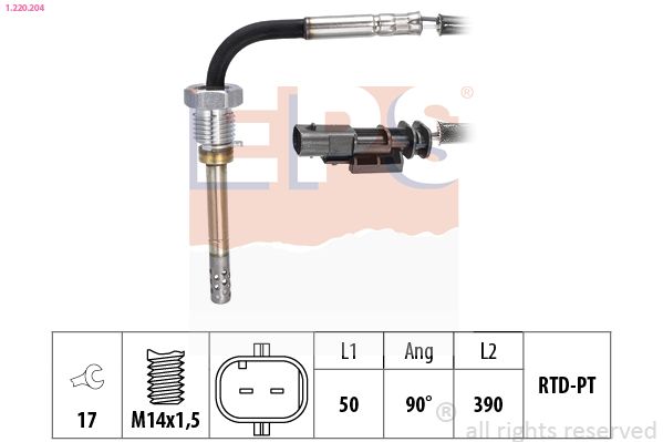 EPS 1.220.204 Sensor, exhaust gas temperature