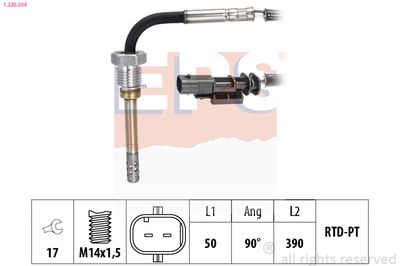 Sensor, exhaust gas temperature EPS 1.220.204