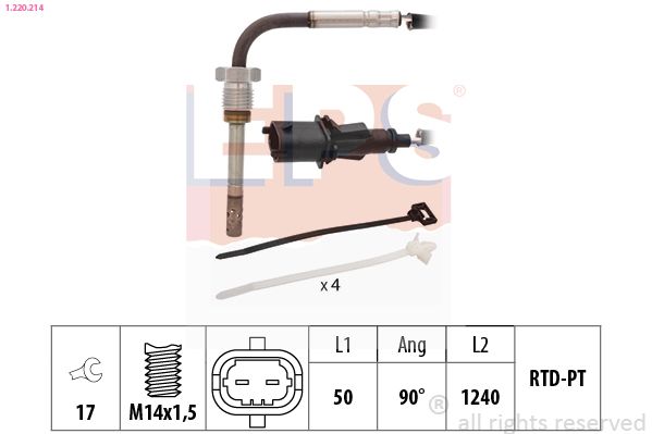 EPS 1.220.214 Sensor, exhaust gas temperature