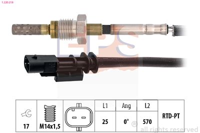 Sensor, exhaust gas temperature EPS 1.220.218