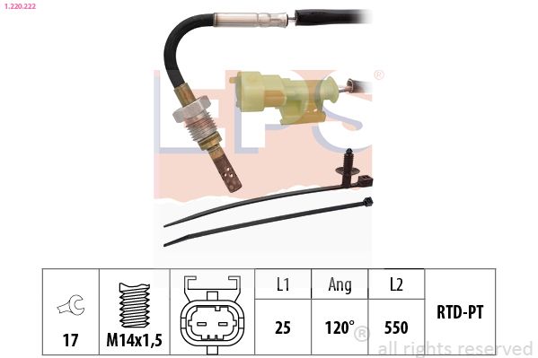 EPS 1.220.222 Sensor, exhaust gas temperature