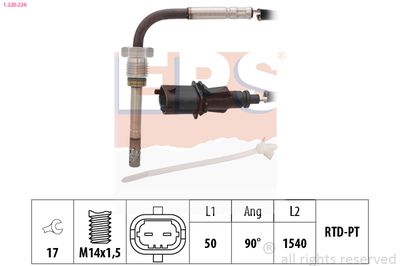 Sensor, exhaust gas temperature EPS 1.220.226