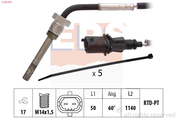 EPS 1.220.231 Sensor, exhaust gas temperature