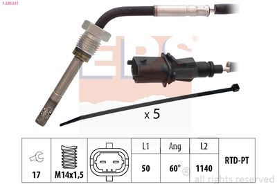 Sensor, exhaust gas temperature EPS 1.220.231