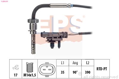Sensor, exhaust gas temperature EPS 1.220.233