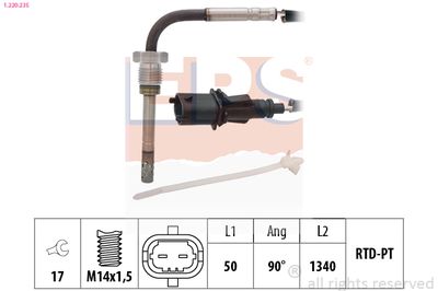 Sensor, exhaust gas temperature EPS 1.220.235
