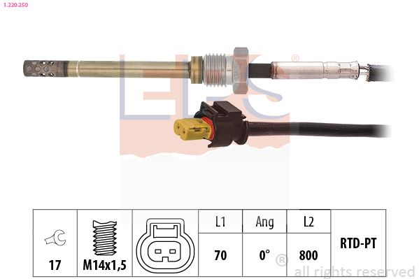 EPS 1.220.250 Sensor, exhaust gas temperature