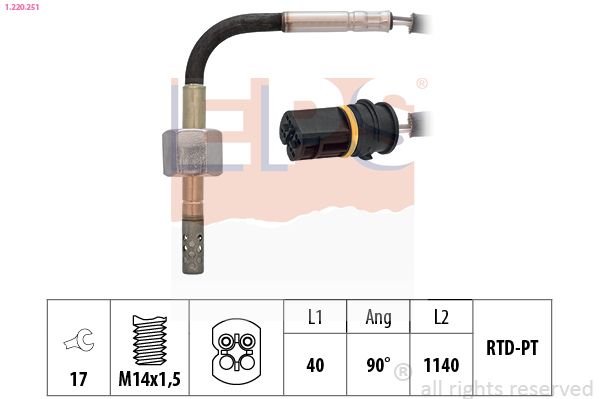 EPS 1.220.251 Sensor, exhaust gas temperature