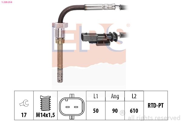 EPS 1.220.254 Sensor, exhaust gas temperature