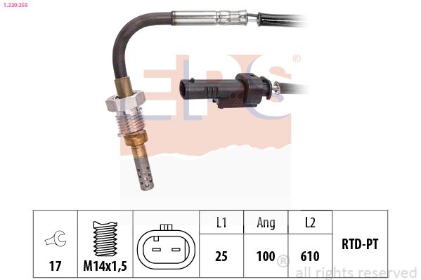 EPS 1.220.255 Sensor, exhaust gas temperature