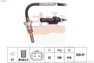 Sensor, exhaust gas temperature EPS 1.220.255