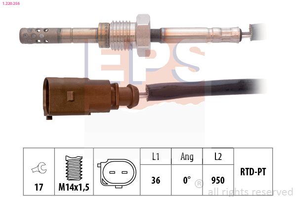 EPS 1.220.256 Sensor, exhaust gas temperature
