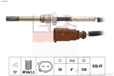 Sensor, exhaust gas temperature EPS 1.220.264