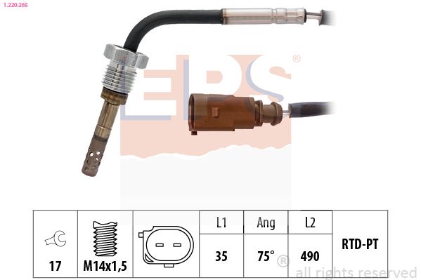 EPS 1.220.265 Sensor, exhaust gas temperature