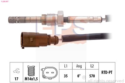 Sensor, exhaust gas temperature EPS 1.220.267