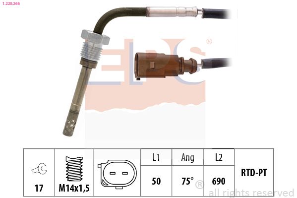 EPS 1.220.268 Sensor, exhaust gas temperature