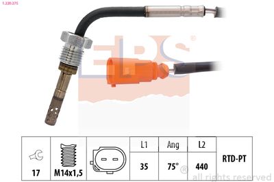 Sensor, exhaust gas temperature EPS 1.220.275