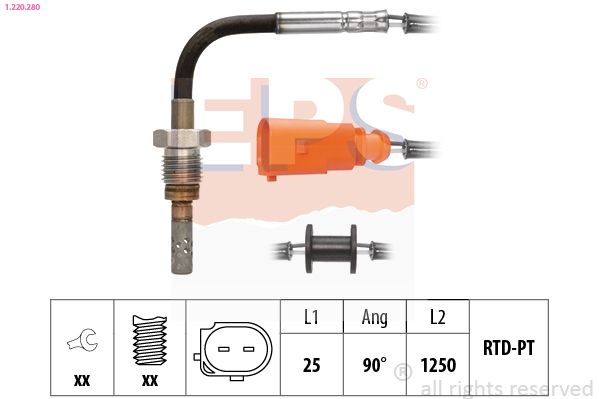 EPS 1.220.280 Sensor, exhaust gas temperature