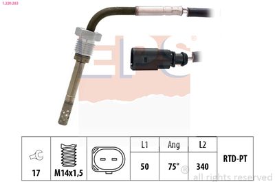Sensor, exhaust gas temperature EPS 1.220.283