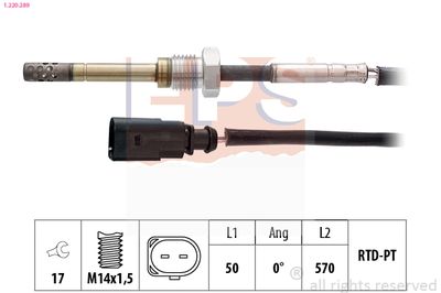 Sensor, exhaust gas temperature EPS 1.220.289