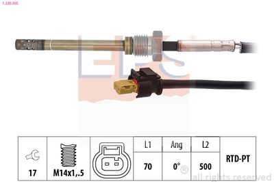 Sensor, exhaust gas temperature EPS 1.220.305