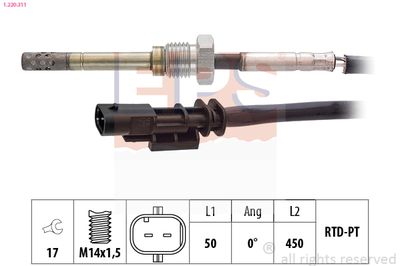 Sensor, exhaust gas temperature EPS 1.220.311