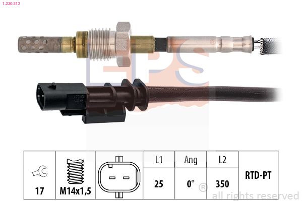 EPS 1.220.312 Sensor, exhaust gas temperature