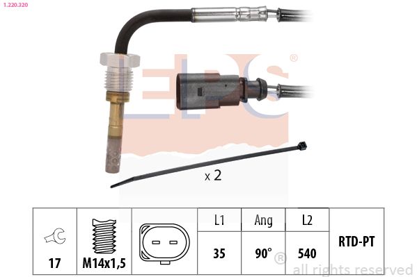 EPS 1.220.320 Sensor, exhaust gas temperature