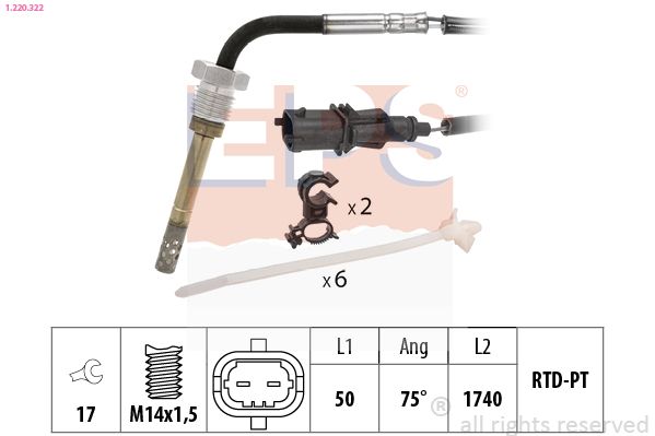 EPS 1.220.322 Sensor, exhaust gas temperature