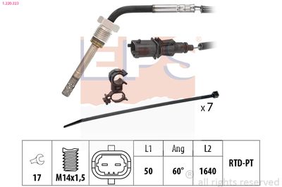 Sensor, exhaust gas temperature EPS 1.220.323