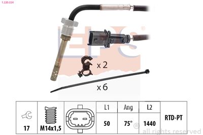 Sensor, exhaust gas temperature EPS 1.220.324