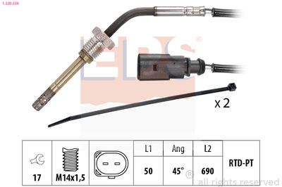 Sensor, exhaust gas temperature EPS 1.220.326