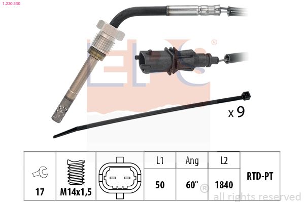EPS 1.220.330 Sensor, exhaust gas temperature