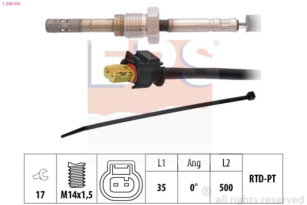 EPS 1.220.332 Sensor, exhaust gas temperature