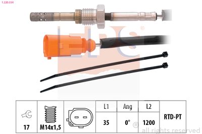 Sensor, exhaust gas temperature EPS 1.220.334