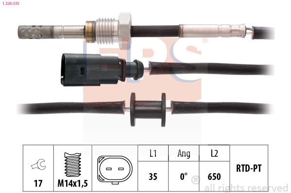 EPS 1.220.335 Sensor, exhaust gas temperature