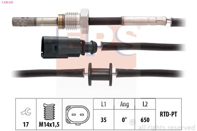 Sensor, exhaust gas temperature EPS 1.220.335